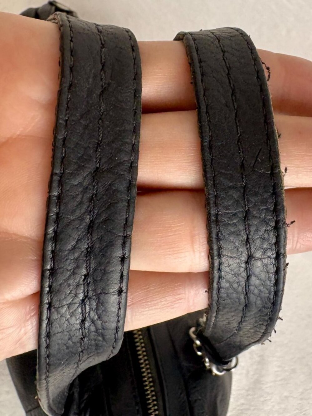 Coach Alexandra Bag in Black Pebble Leather with Chain - Picture 14 of 16